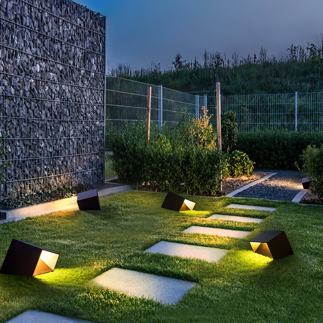 Cube Outdoor LED Lamp - Modern Weatherproof Light for Garden & Patio