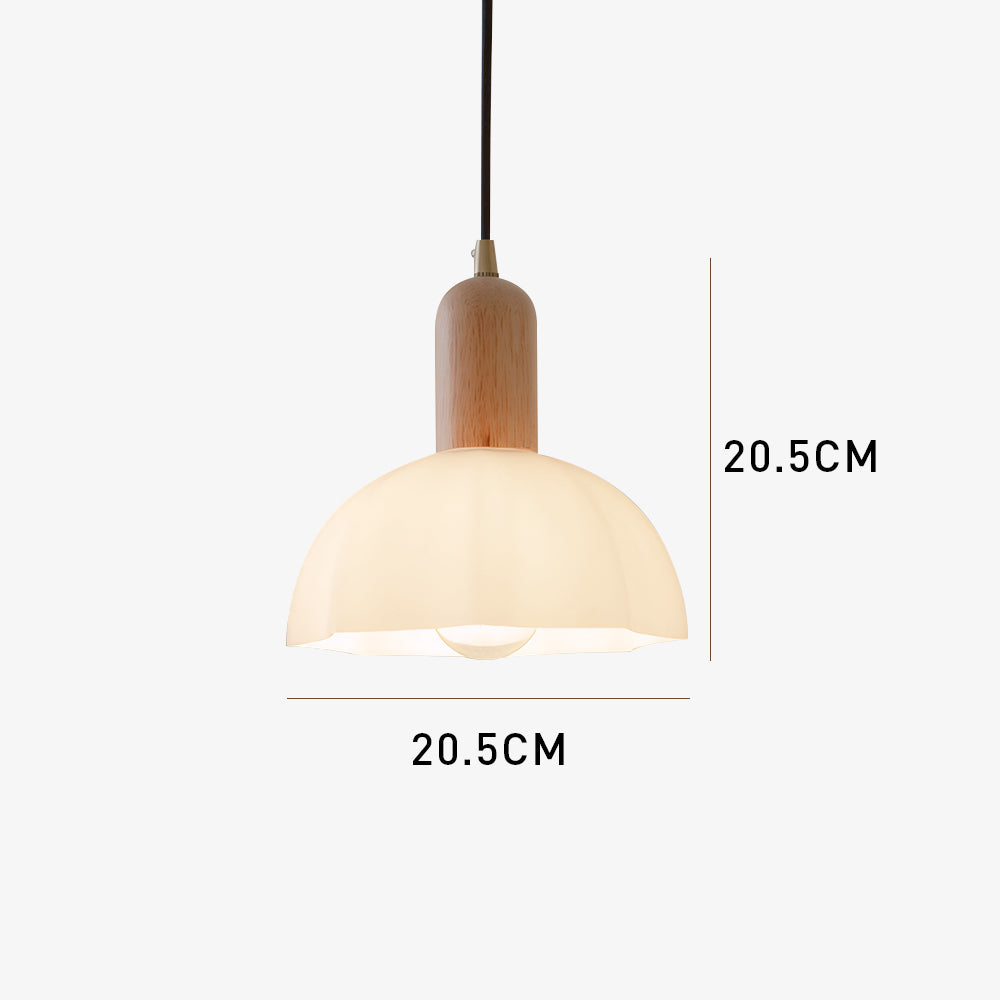Retro Glass Pendant Light - Creative Bedroom Lighting Vintage