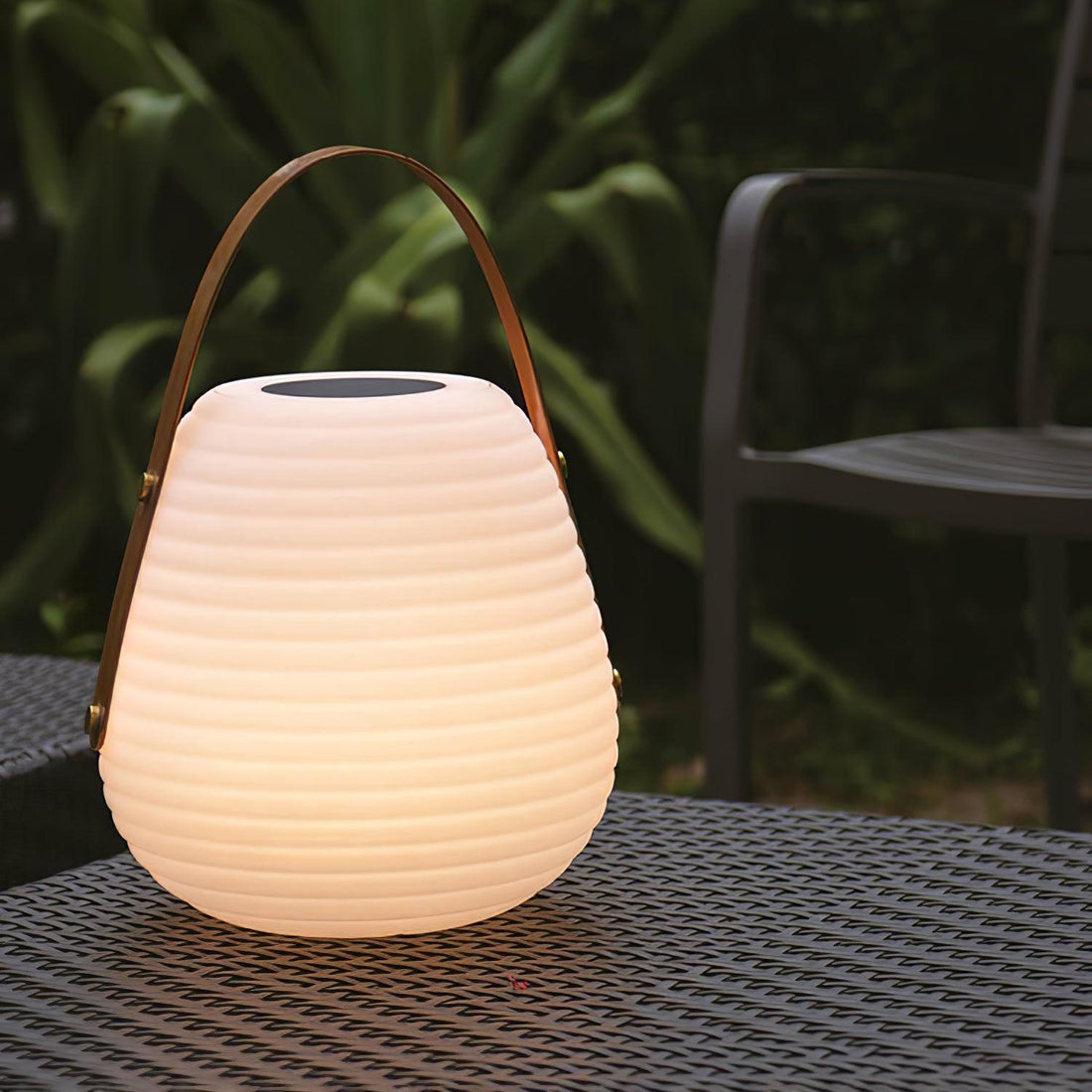 Lantern Outdoor Lamp - Frosted Plastic Portable Warm Light for Garden