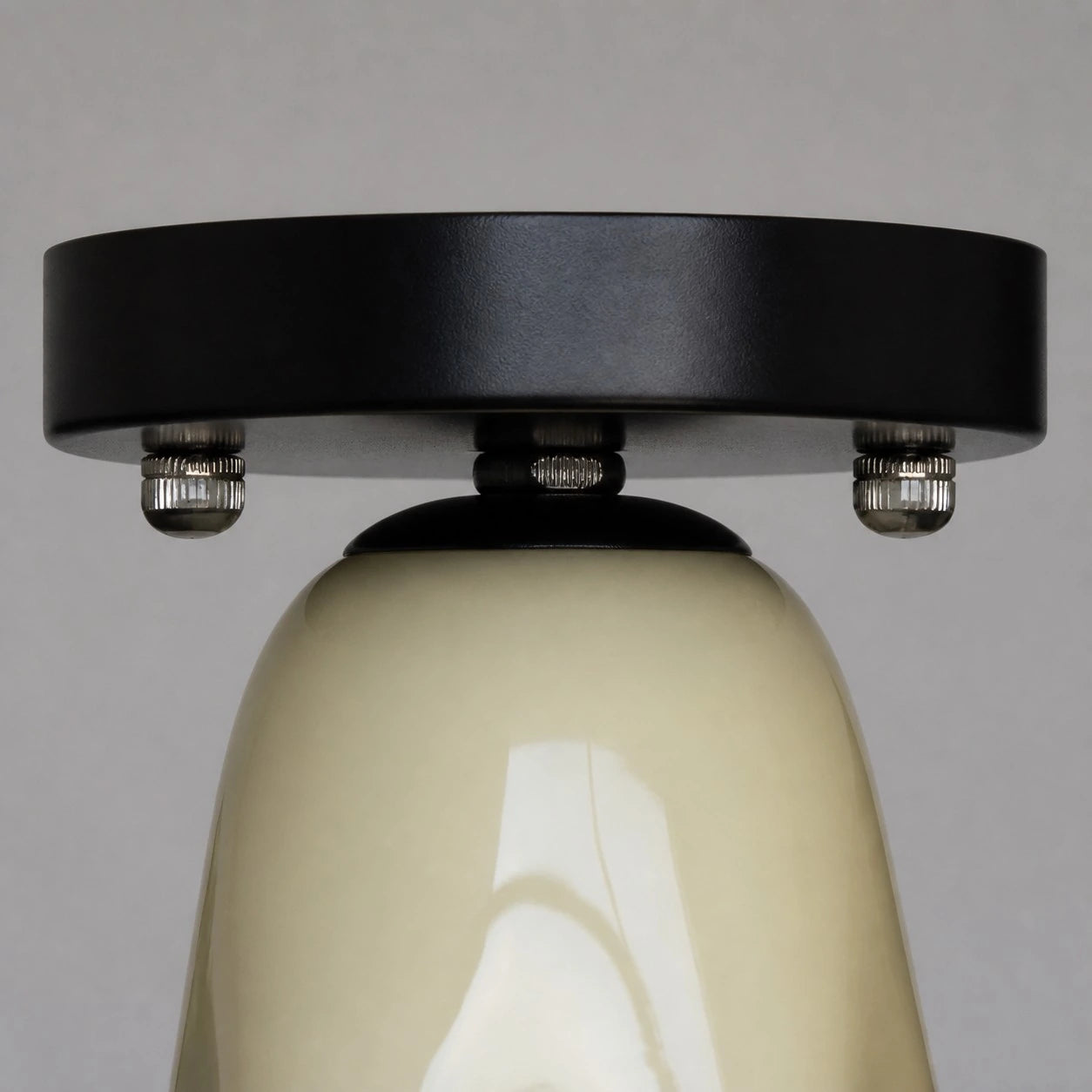 Flush mount canopy and fitting detail