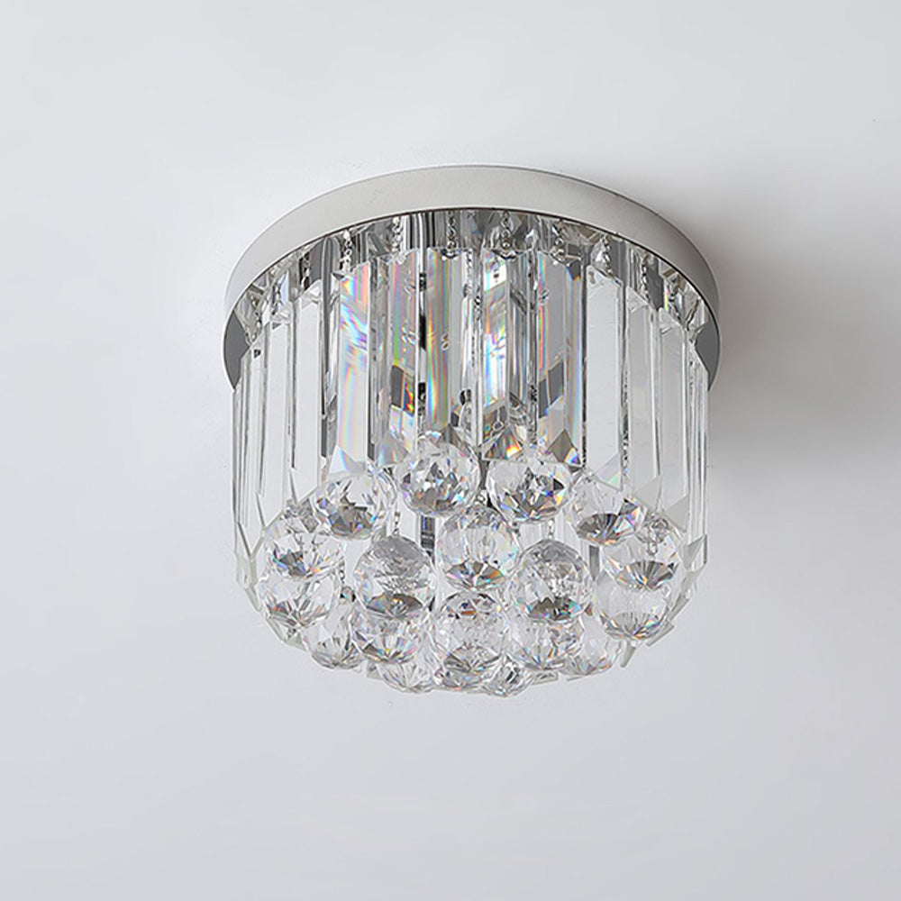 Luxury Crystal Ceiling Light - Modern Square Fixture for Living Room