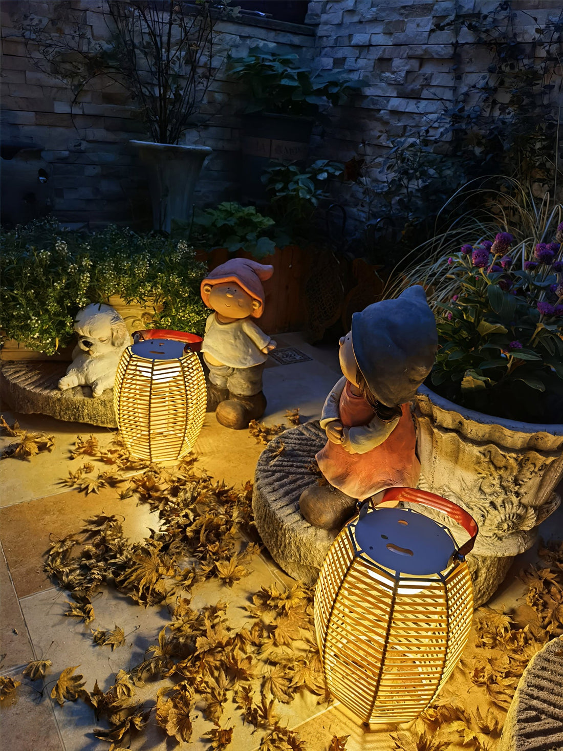Lantern Built-in Battery Table Lamp - Portable Lamp for Bedroom