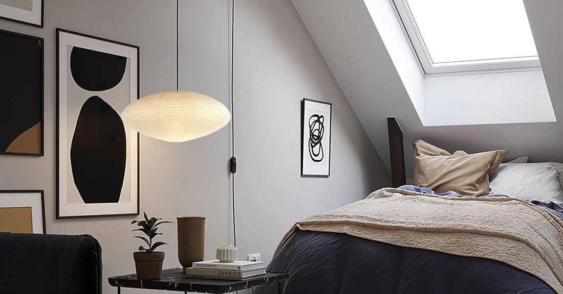 Washi-Papier-Pendellampe – handgefertigtes Maulbeerlicht für gemütliches Zimmer