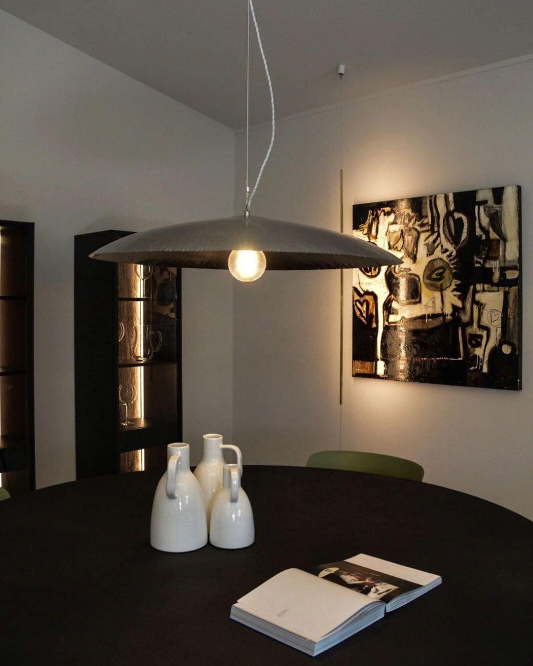 Hammered Brass Suspension Light