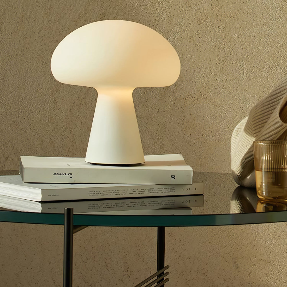 Tragbare Tischleuchte – wiederaufladbare moderne Lampe für Terrasse und Garten