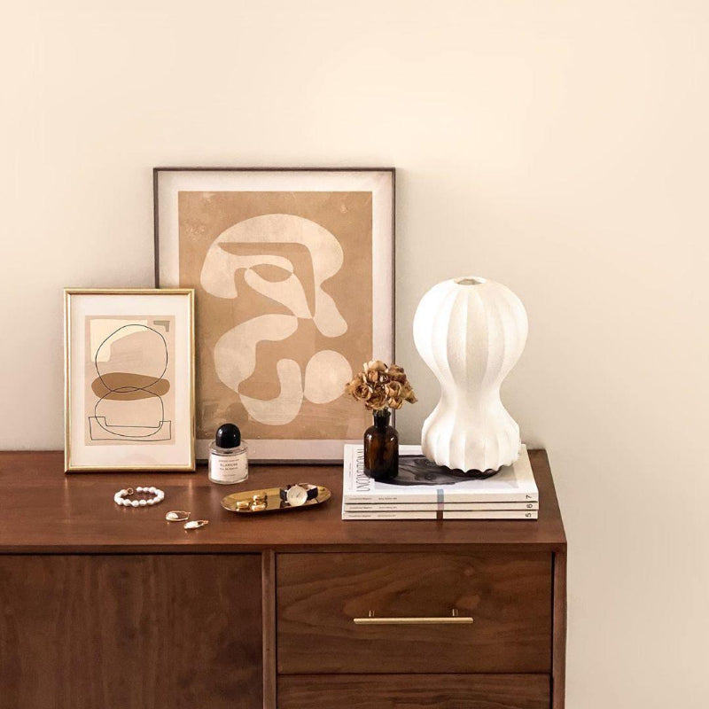 Hot Air Balloon Cocoon White Table Lamp