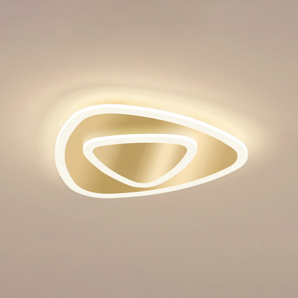Minimalist LED Ceiling Light - Organic Metal Lamp for Modern Bedroom