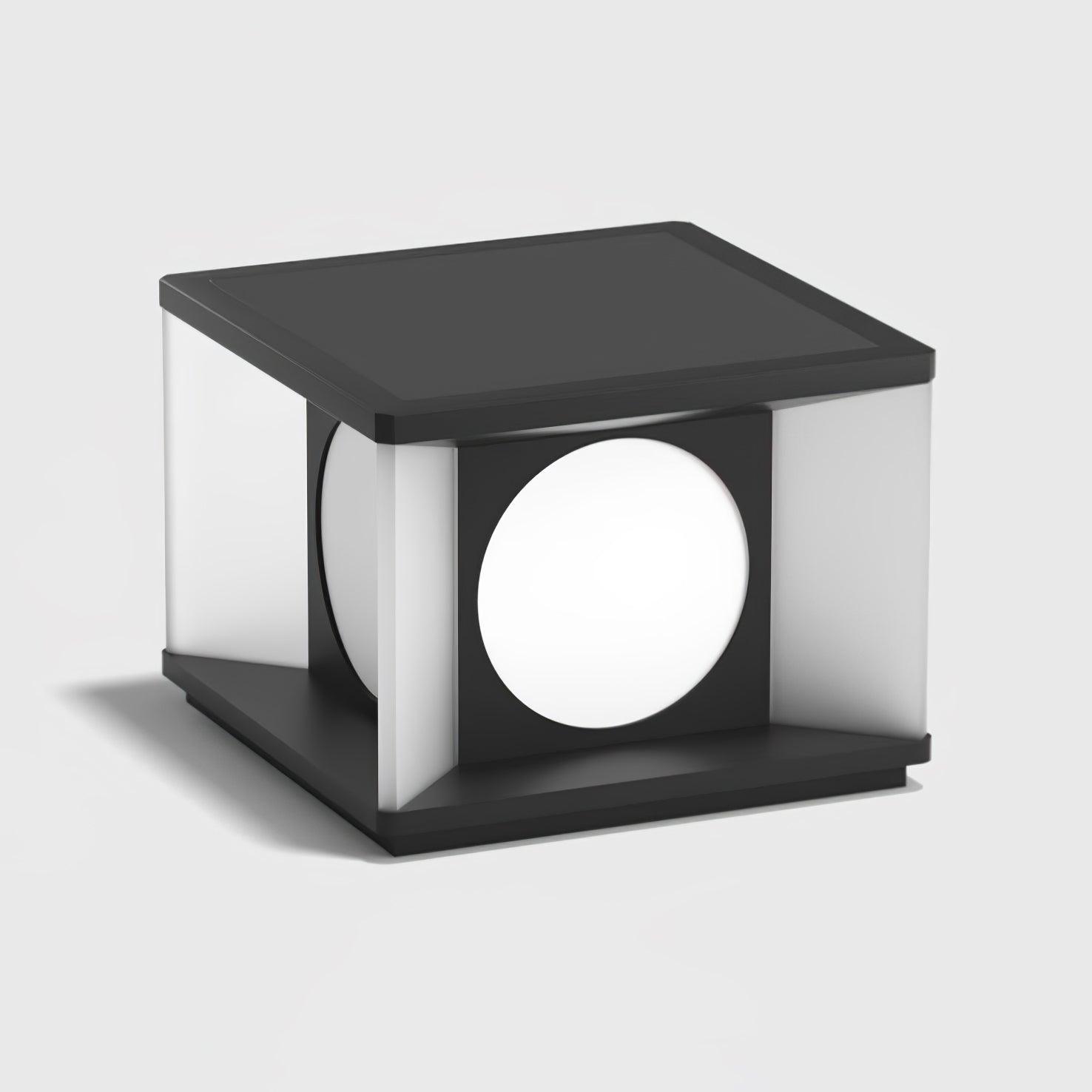 Eclipse Cube Outdoor Post Light - Weatherproof Garden & Pathway Lighting