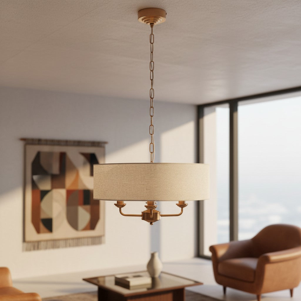 Tela Classic Multi-Light Design Pendant Light – Traditional Style Hanging Lamp for Dining Room