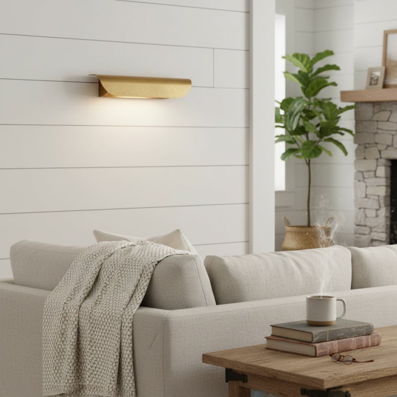 Hidra Modern Metal Wall Sconce – Minimalist Down-Light Sconce for Modern Homes