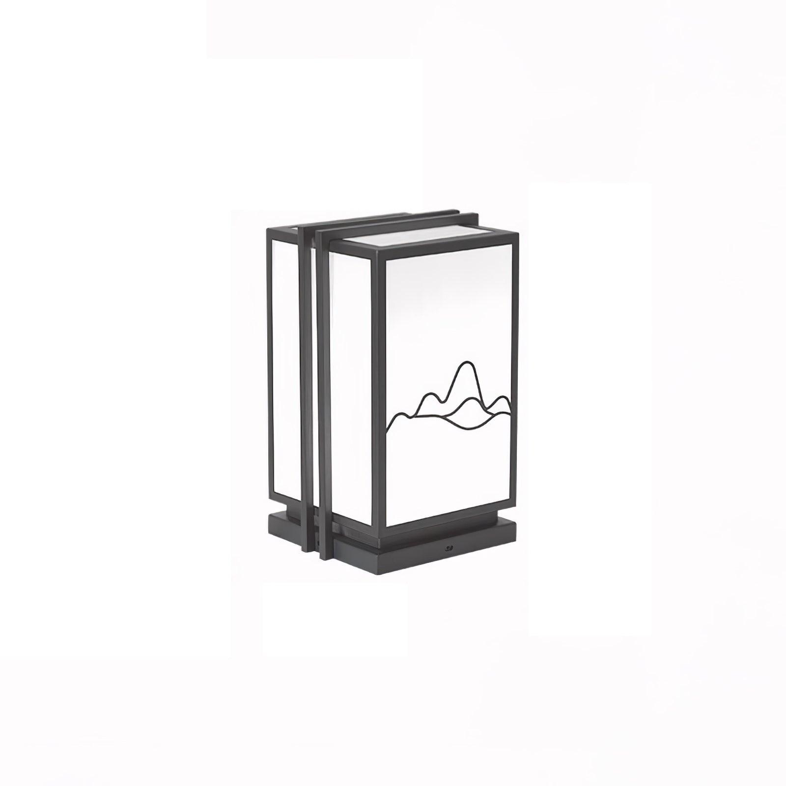 Mountain Outdoor Post Light - Minimalistische Lampe aus Edelstahl und Acryl