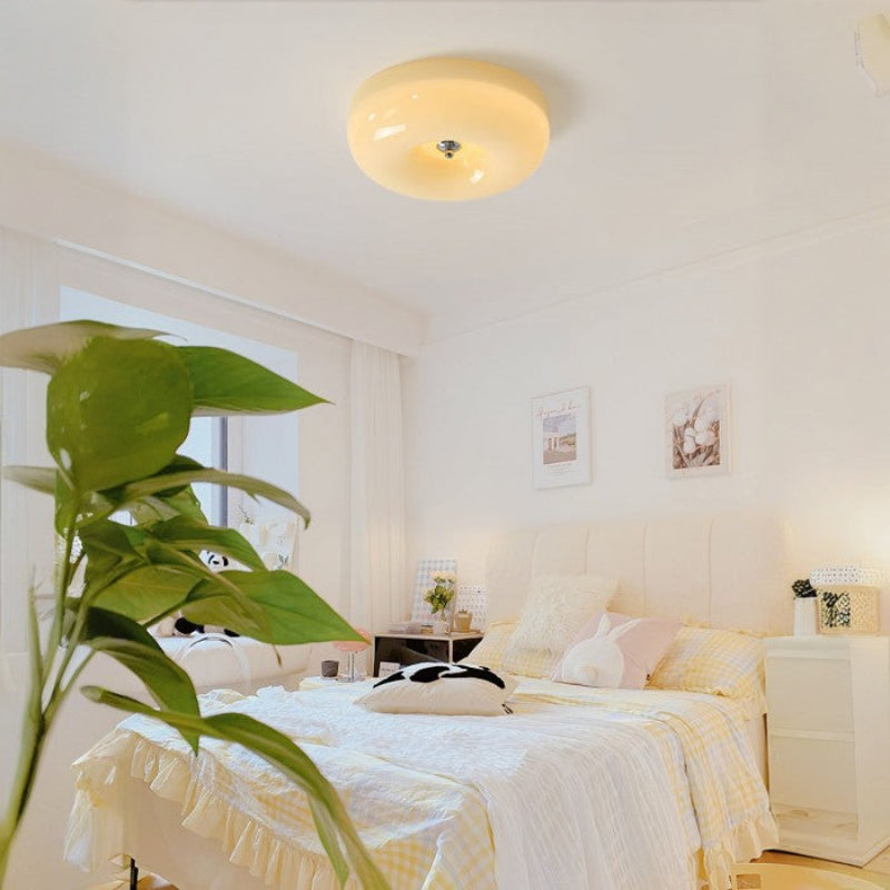 Milky Glass Vintage Art Deco Ceiling Light