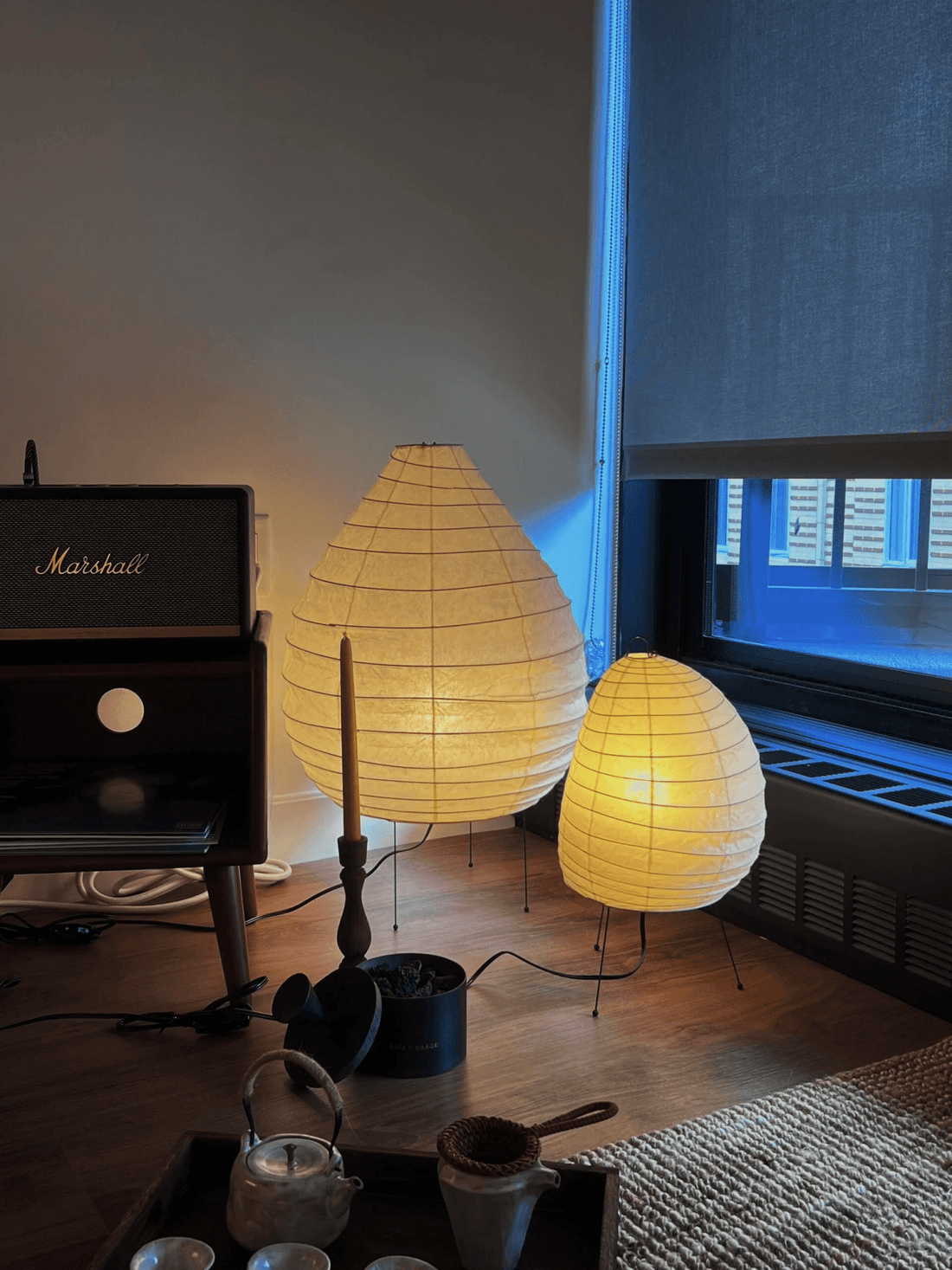 Stehlampe aus Washi-Papier – Laternendesign für Wohnzimmer &amp; Schlafzimmer