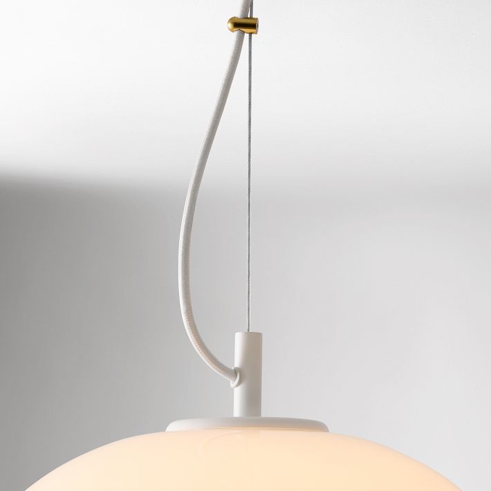Lumivelle Minimalist Glass Pendant – Adjustable Height Dimmable Design