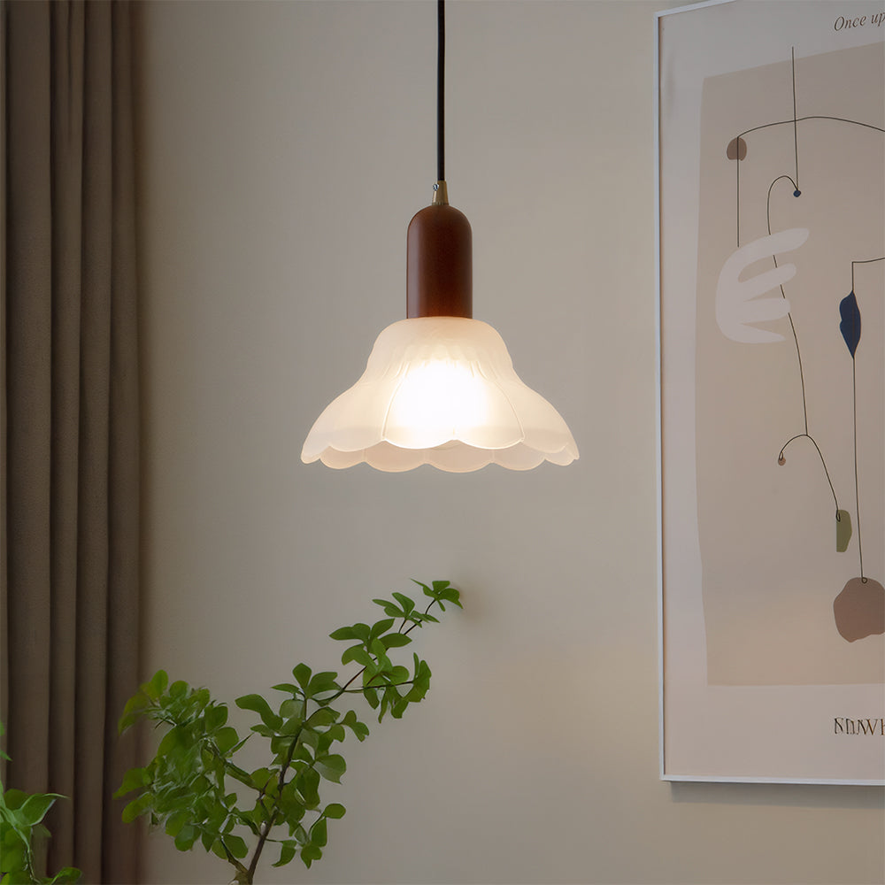Retro Glass Pendant Light - Creative Bedroom Lighting Vintage