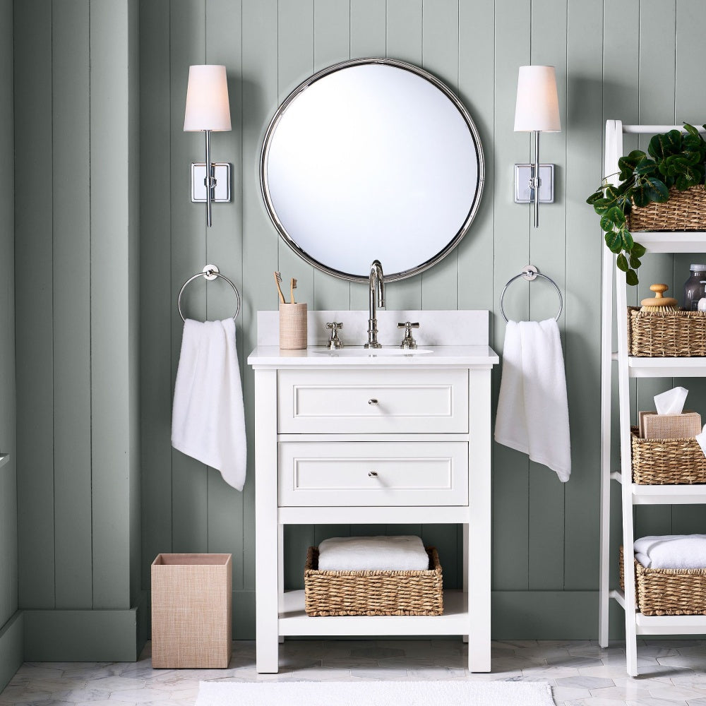 Derlina Wandleuchte mit weißen Leinenschirmen – Retro-Metall-Mehrkopfleuchte