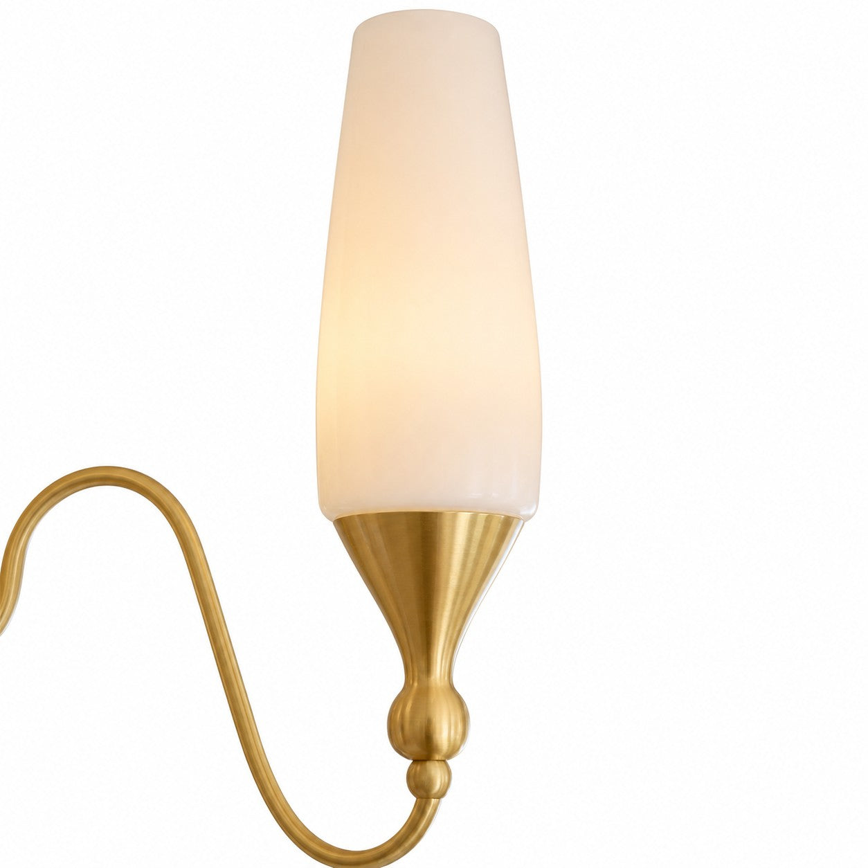 French Copper and Glass Chandelier for Dining Room