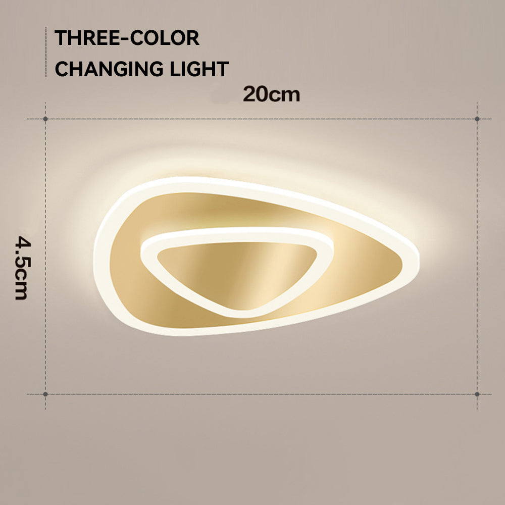 Minimalist LED Ceiling Light - Organic Metal Lamp for Modern Bedroom