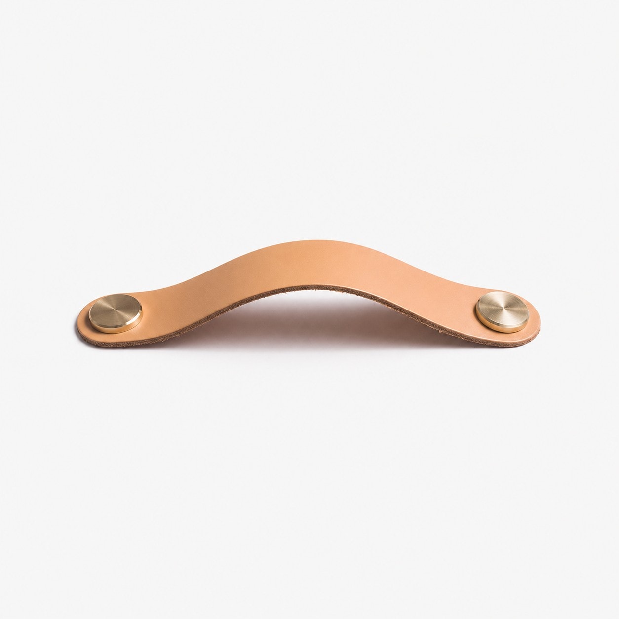 Cowhide leather and brass cabinet pull handle color and size option