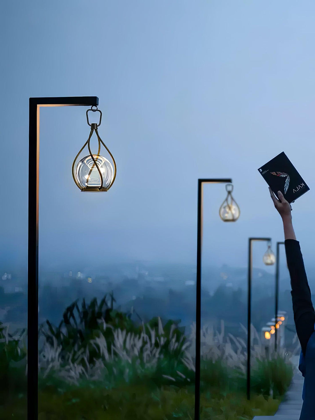 Orb Lantern Table Lamp - Rechargeable LED Light for Indoor & Patio