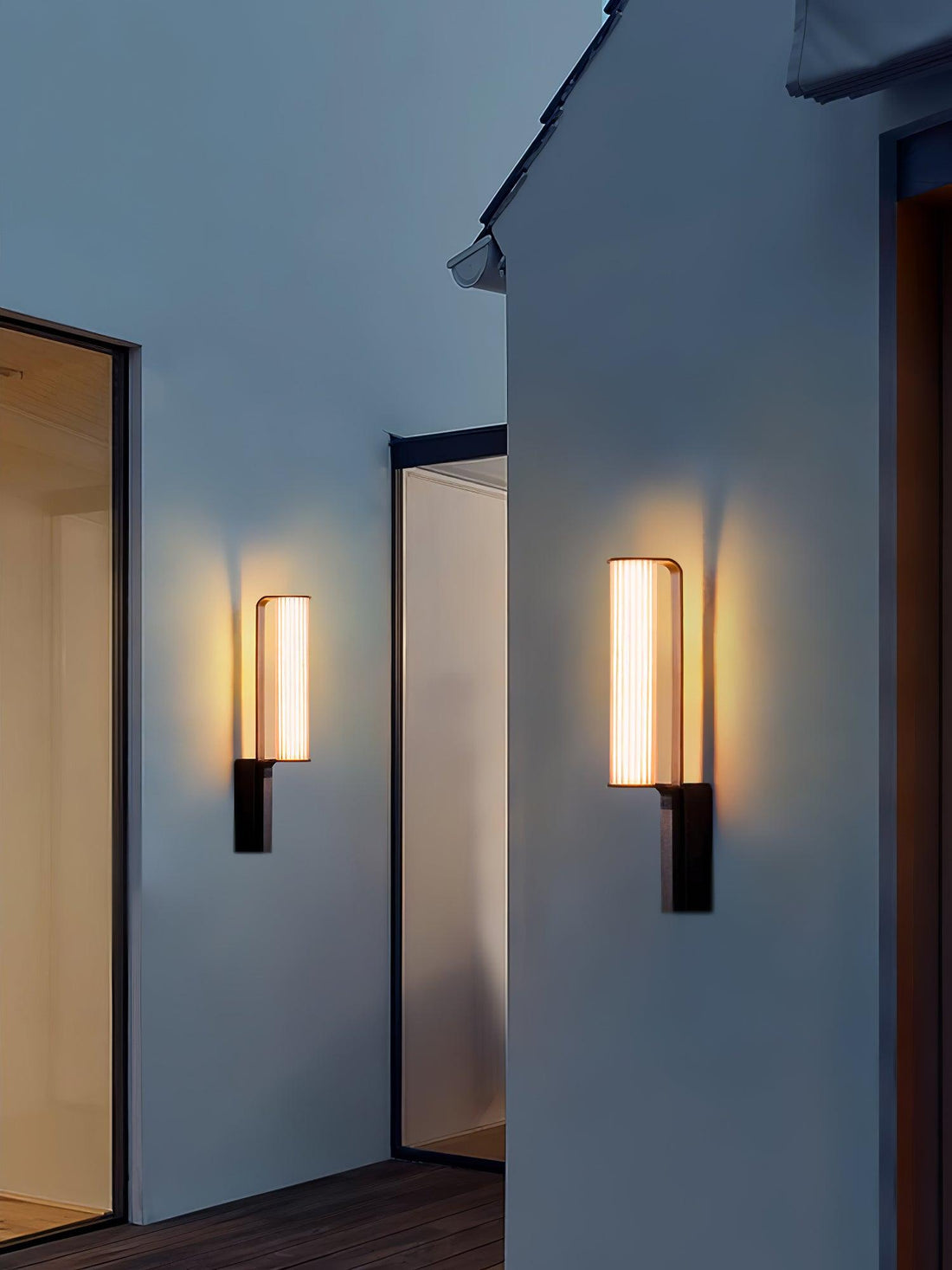 Outdoor Floor Lamp - Stainless Steel Acrylic Industrial Lighting