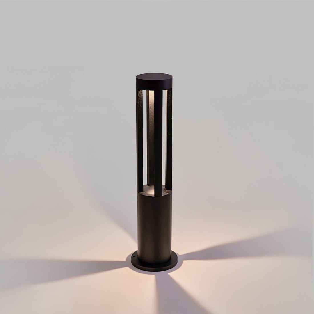 Black Solar Outdoor Post Light - Waterproof Solar Post Lamp