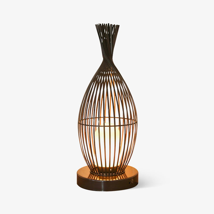 Modern Lantern Light - Spherical Striped Ambience Lamp for Outdoor