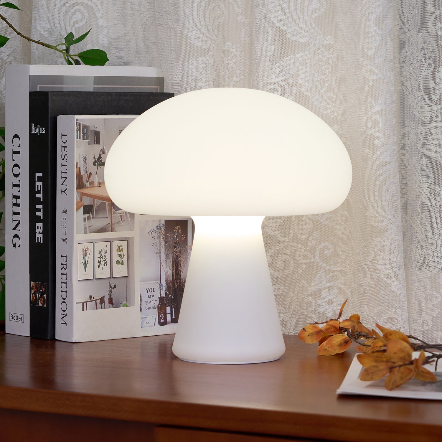 Tragbare Tischleuchte – wiederaufladbare moderne Lampe für Terrasse und Garten
