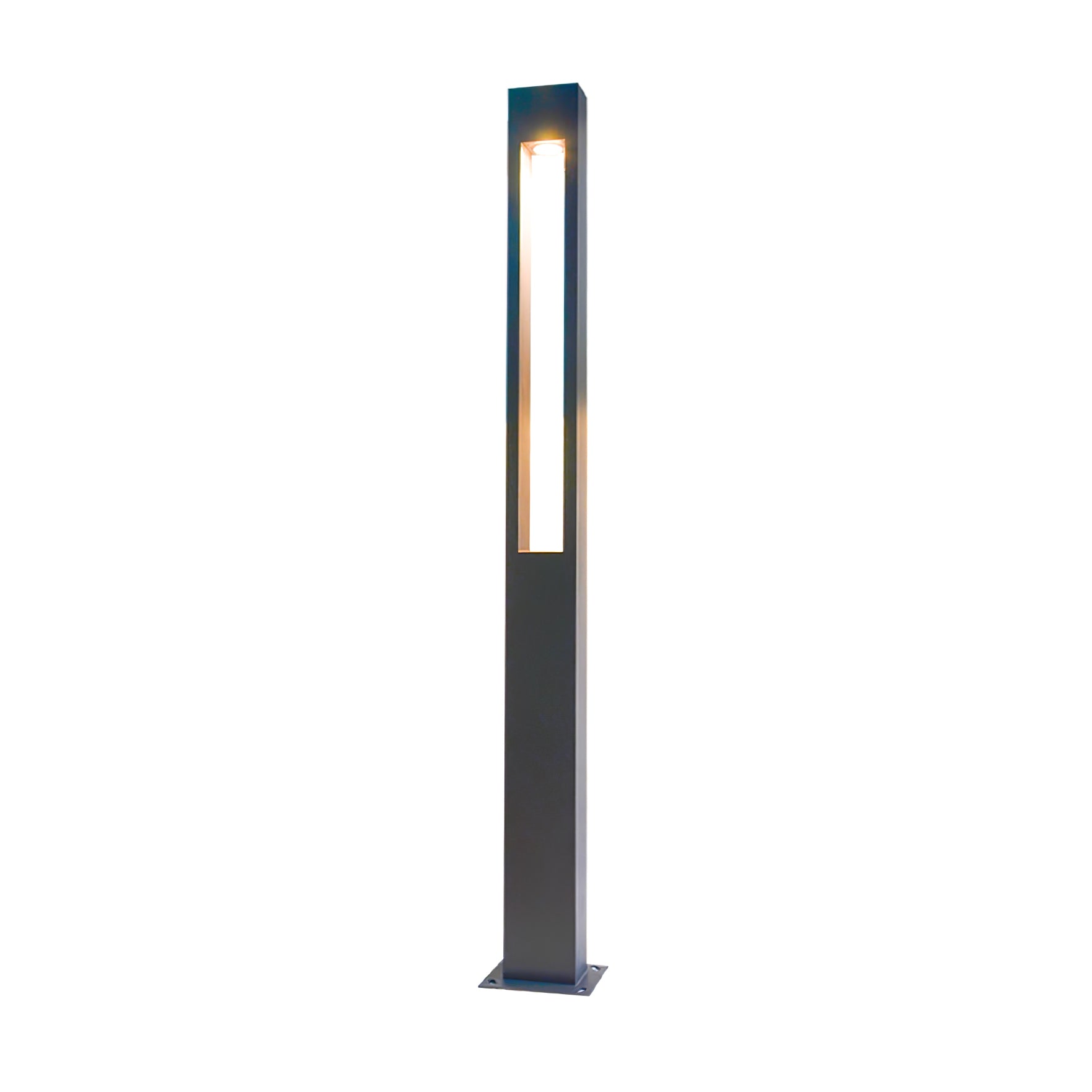 Modern Pole Outdoor Light - Geometric Post Garden Street Lamp