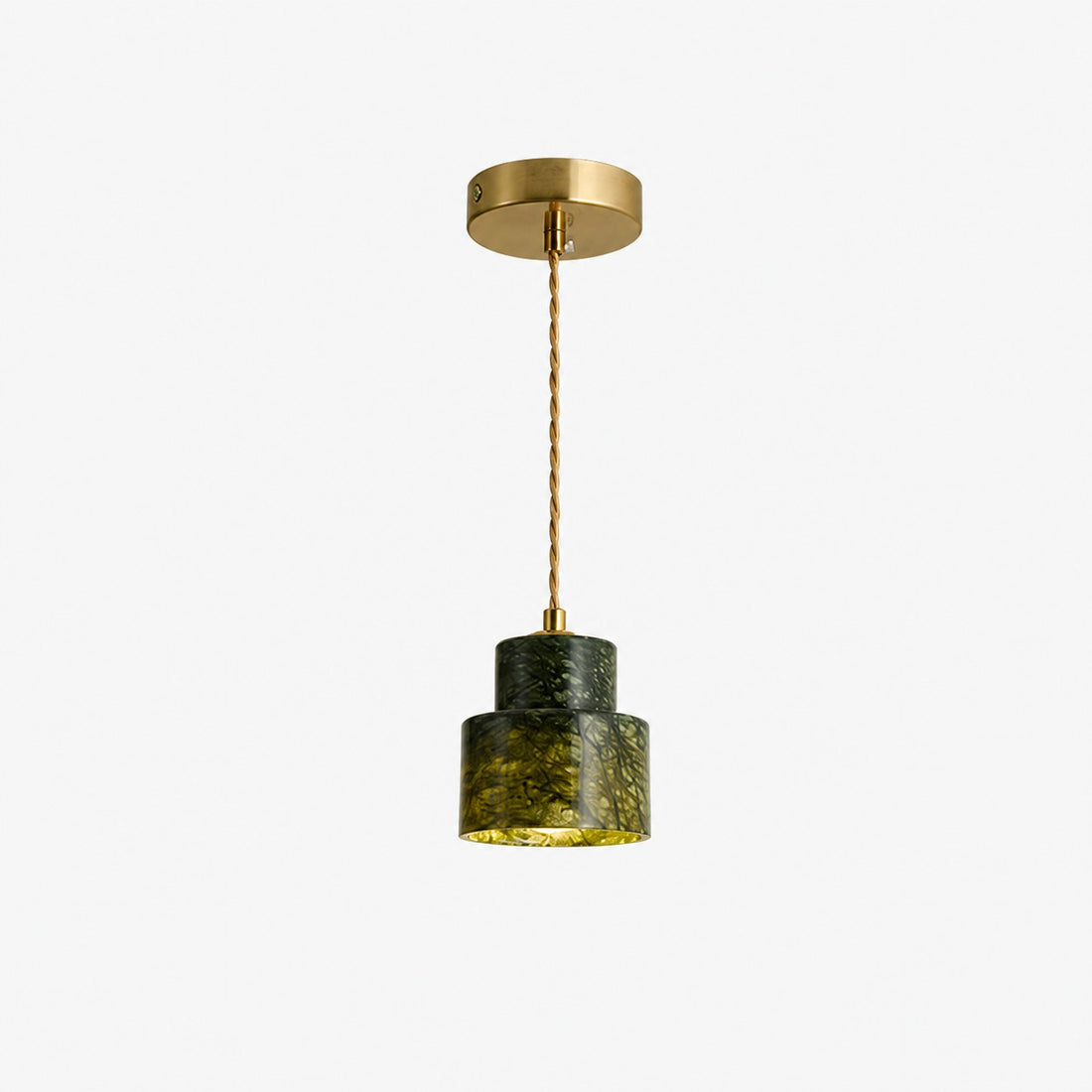 Green Jade Bedside Pendant Light