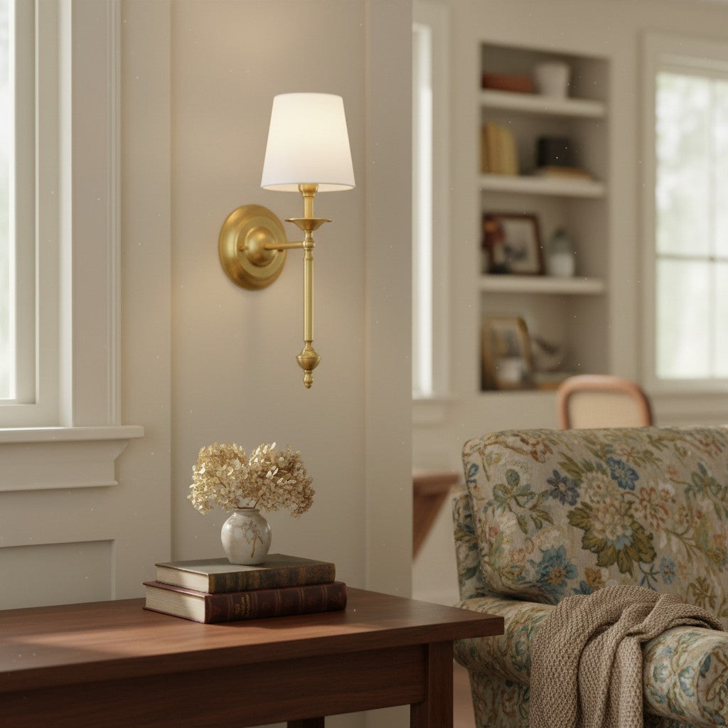 Arcuma Copper Wall Fixture – Elegant Sconce for Traditional and Transitional Interiors