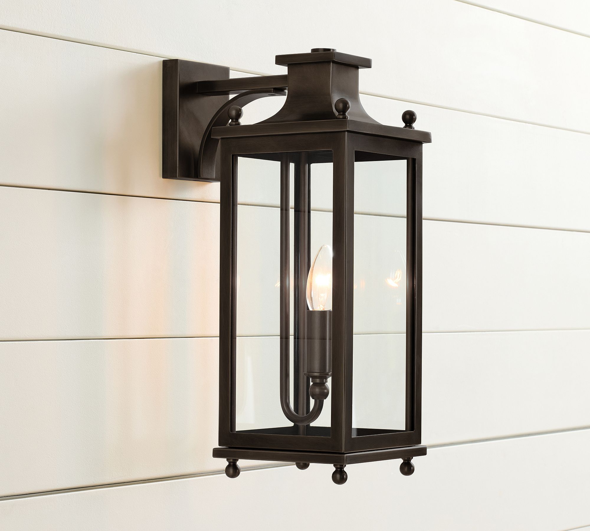 Yolvira Metal Outdoor Lantern Wall Light - Versatile Sconce for Patio