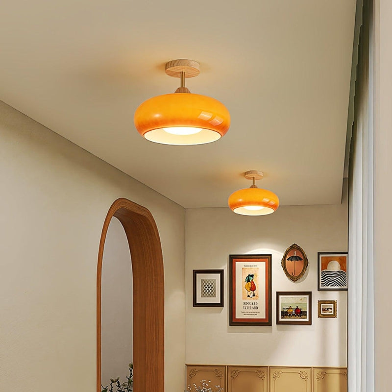 Bauhaus Holz Persimmon Deckenleuchte