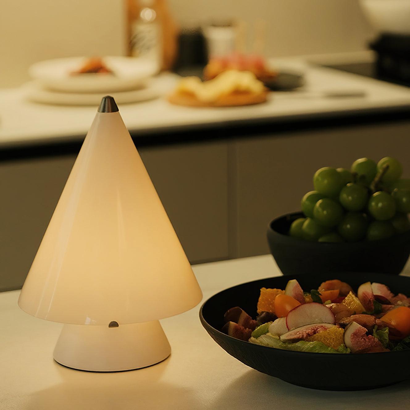 Tischleuchte - Elegante Glaslampe für Wohnzimmer &amp; Schlafzimmer