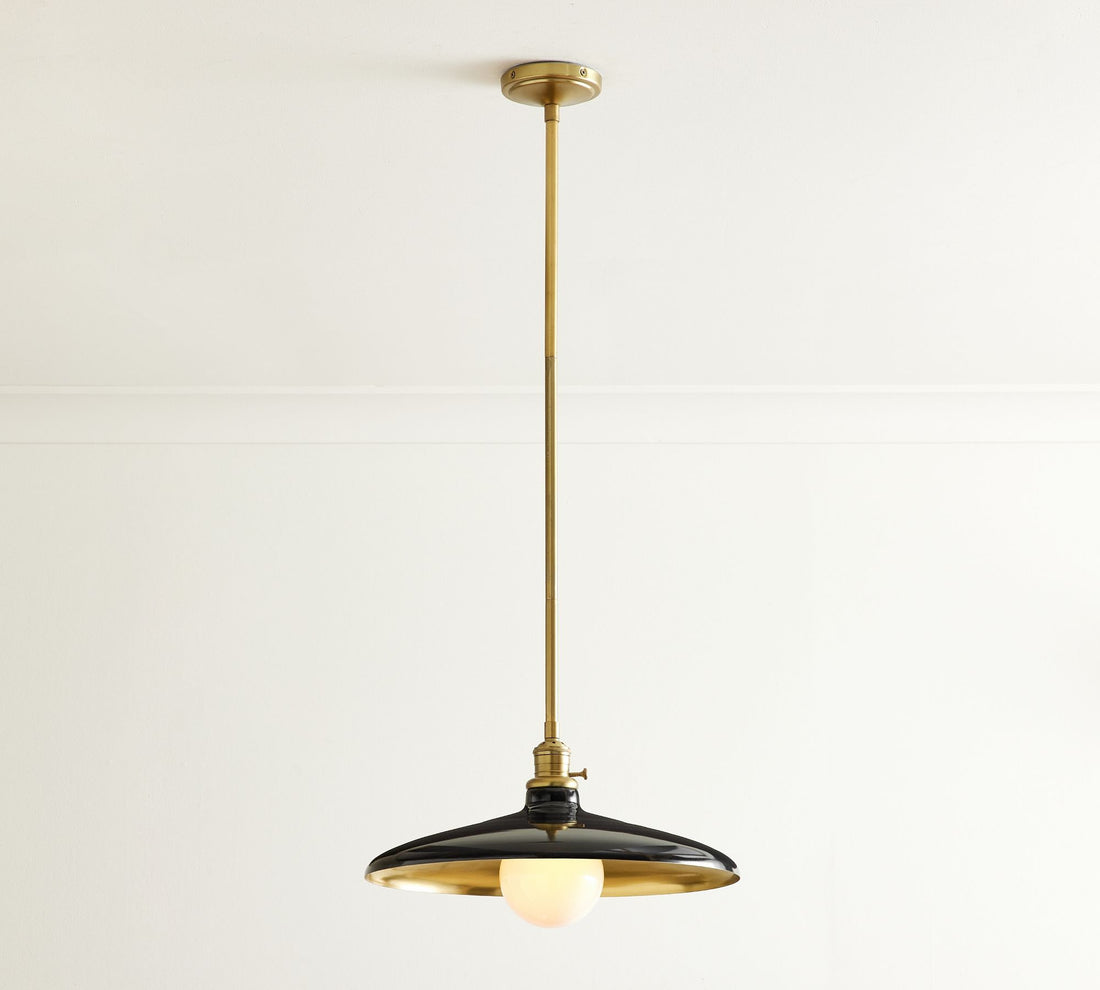 Forvara Rustic Pendant Light - Adjustable Metal Pole Lamp for Kitchen
