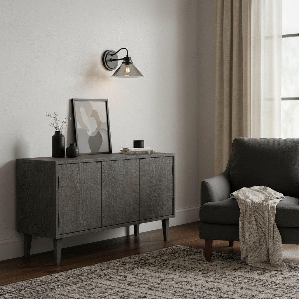 Aurenza Metal Wall Sconce - Farmhouse Tapered Design Wall Light