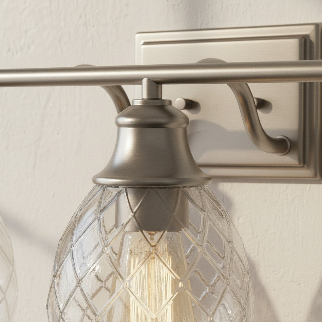 Nixora Modern Farmhouse Ribbed Design Wall Lamp - Decorative Lighting for Bathroom and Hallway