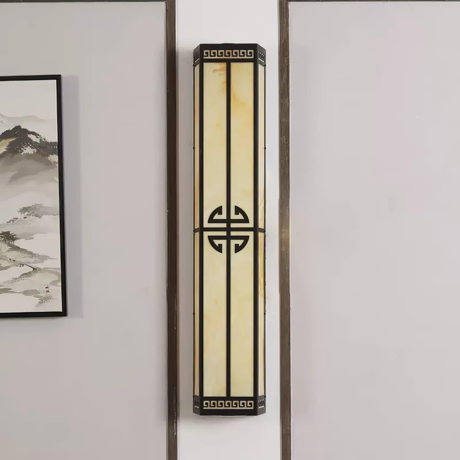 Schneeflocken-Wandleuchte aus Gipsmetall – quadratische, elegante Lampe für den Außenbereich