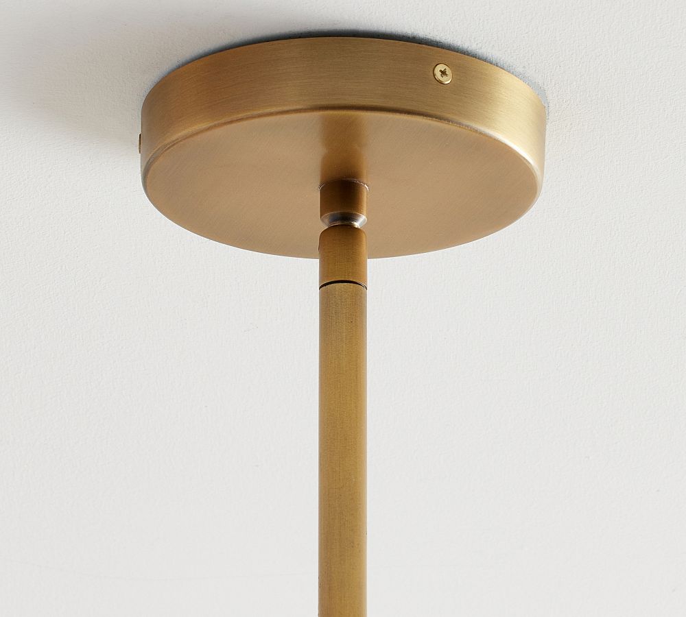 Rowan Brass Lantern Pendant Lamp - Modern Handcrafted Ceiling Fixture