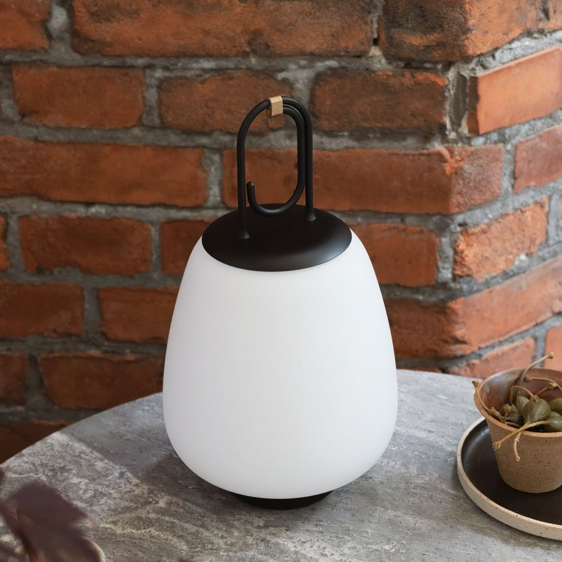 Lantern Table Lamp - USB Rechargeable Nordic Light for Indoor & Patio