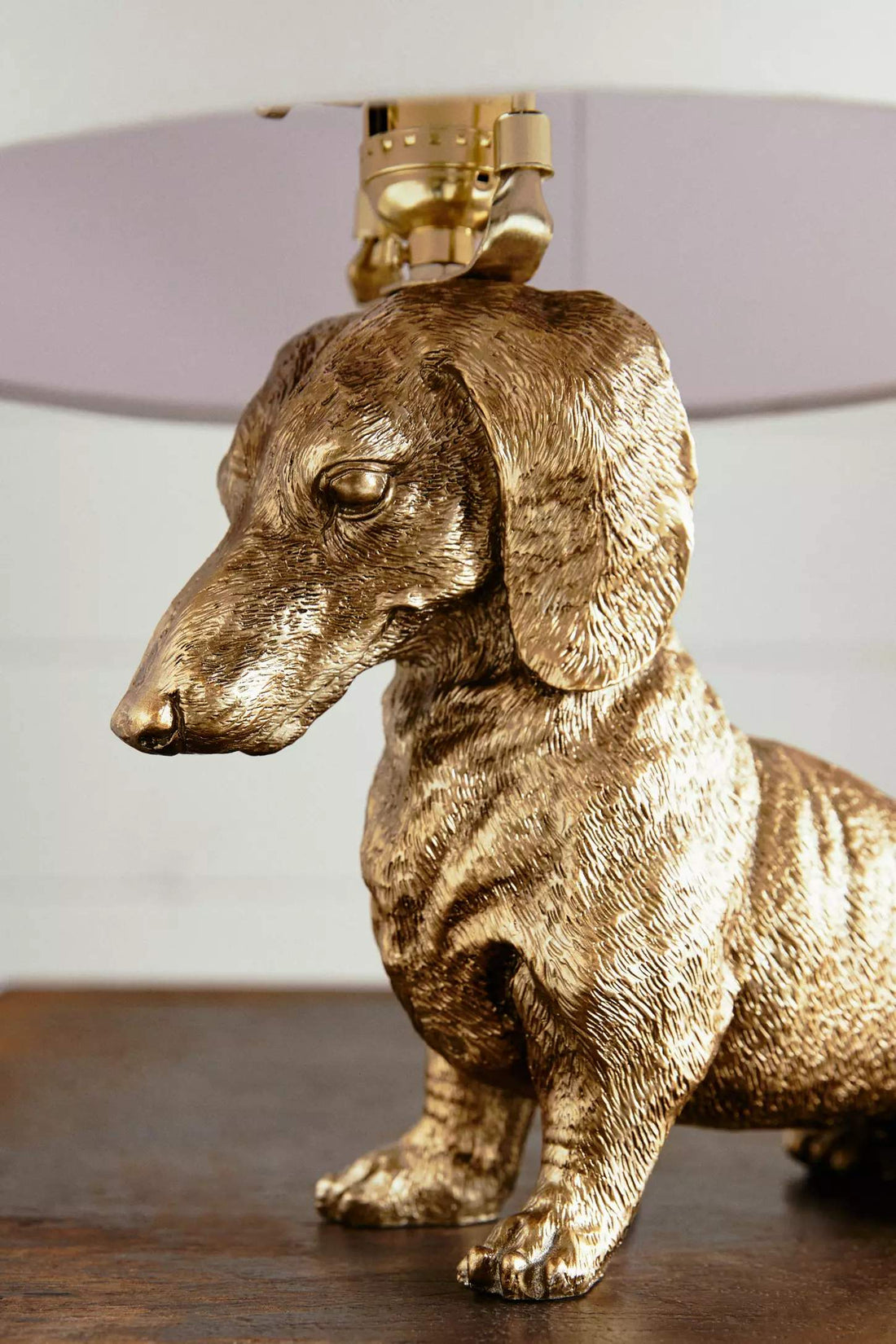 Pawdia Unique Table Lamp - Decorative Fabric Animal Bedside Lamp