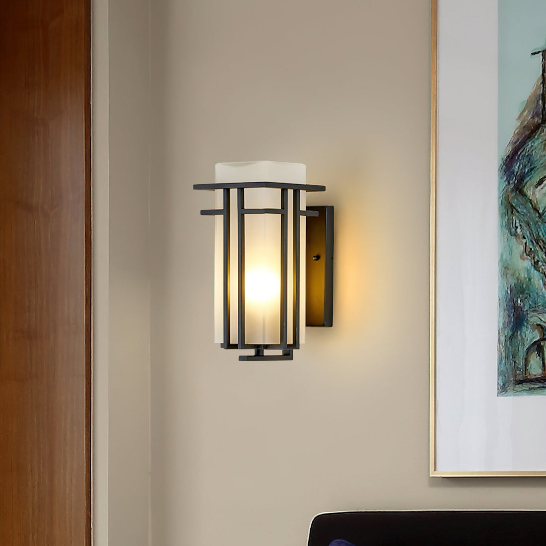 Außenwandlampe - Retro-Wandleuchte aus Eisen für die Beleuchtung von Vorder- und Hintertüren