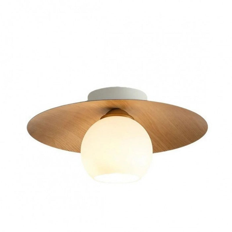 Moderne Deckenlampe aus Glas mit fliegender Untertasse