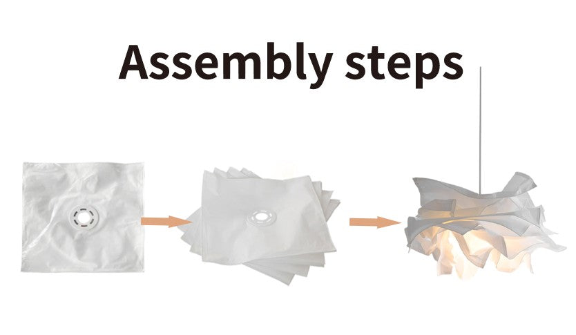 Individuell gefaltete Papier-Stecker-Pendelleuchte