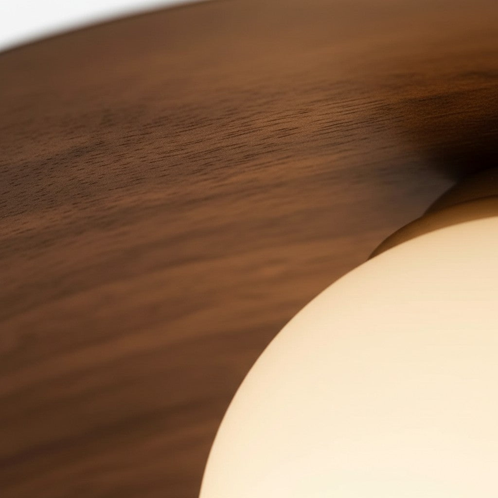 Domebora Striped Glass Orb Ceiling Light - Vintage Dome Design for Hallway