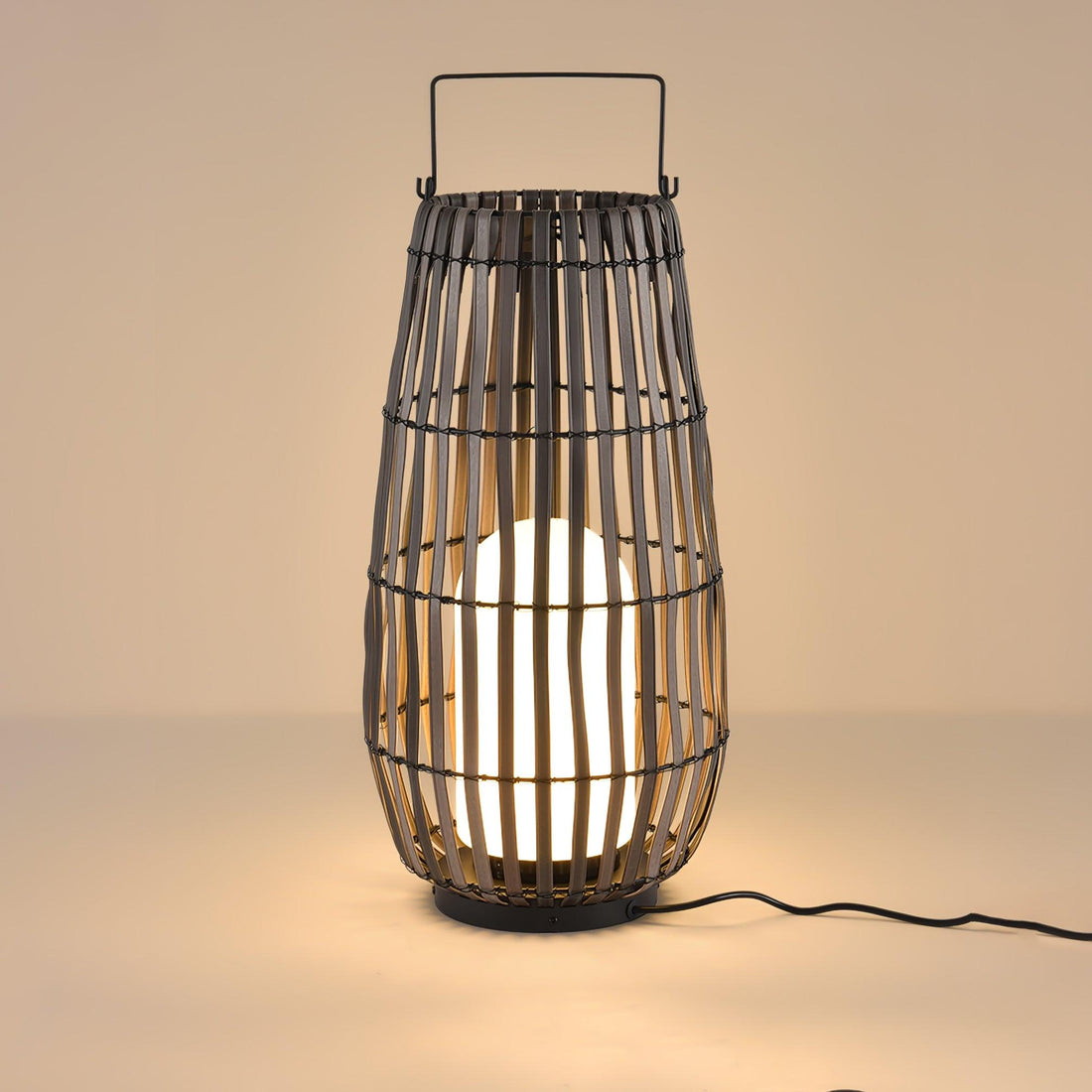 Tropic Braid Outdoor Lamp - Faux-Rattan Metal Waterproof