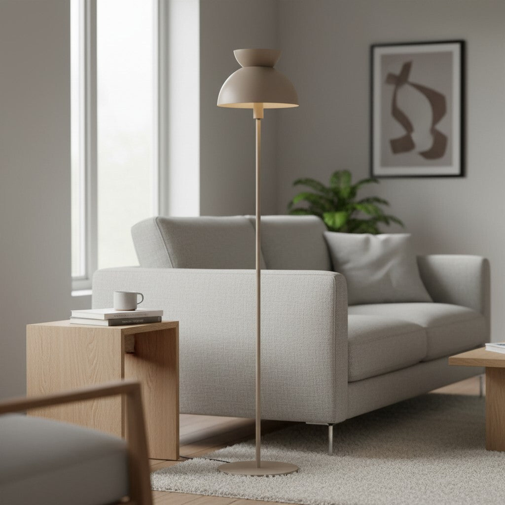 Aurelia Nordic Sculptural Floor Lamp – Minimalist Metal Standing Light for Living Room or Bedroom