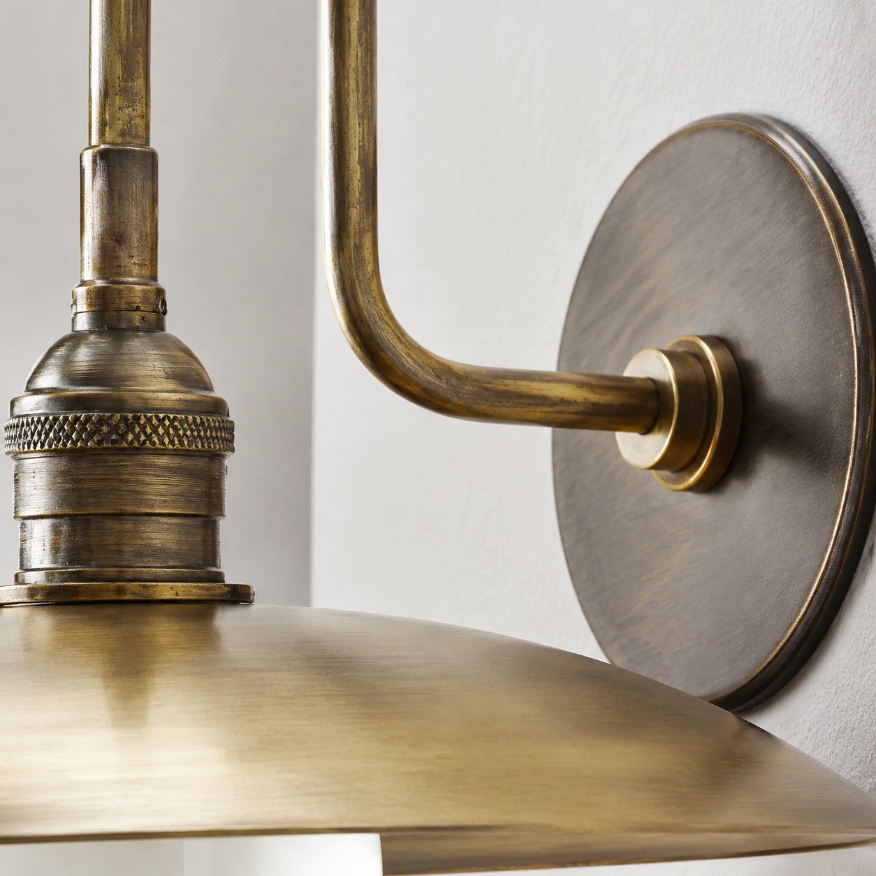Cantina Antique Brass Wall Lamp