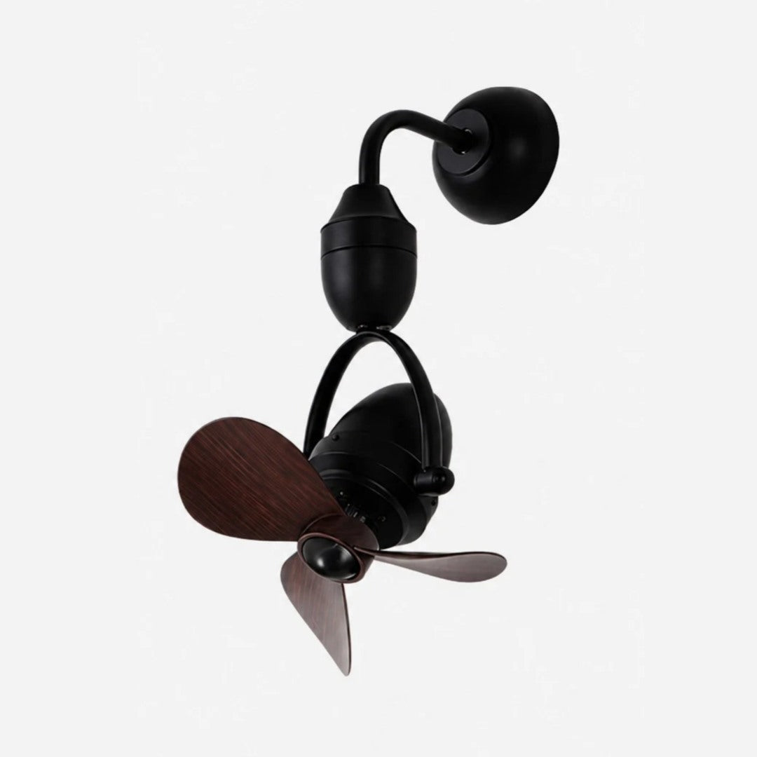 Vintage Wood Grain Ceiling or Wall Mount Fan