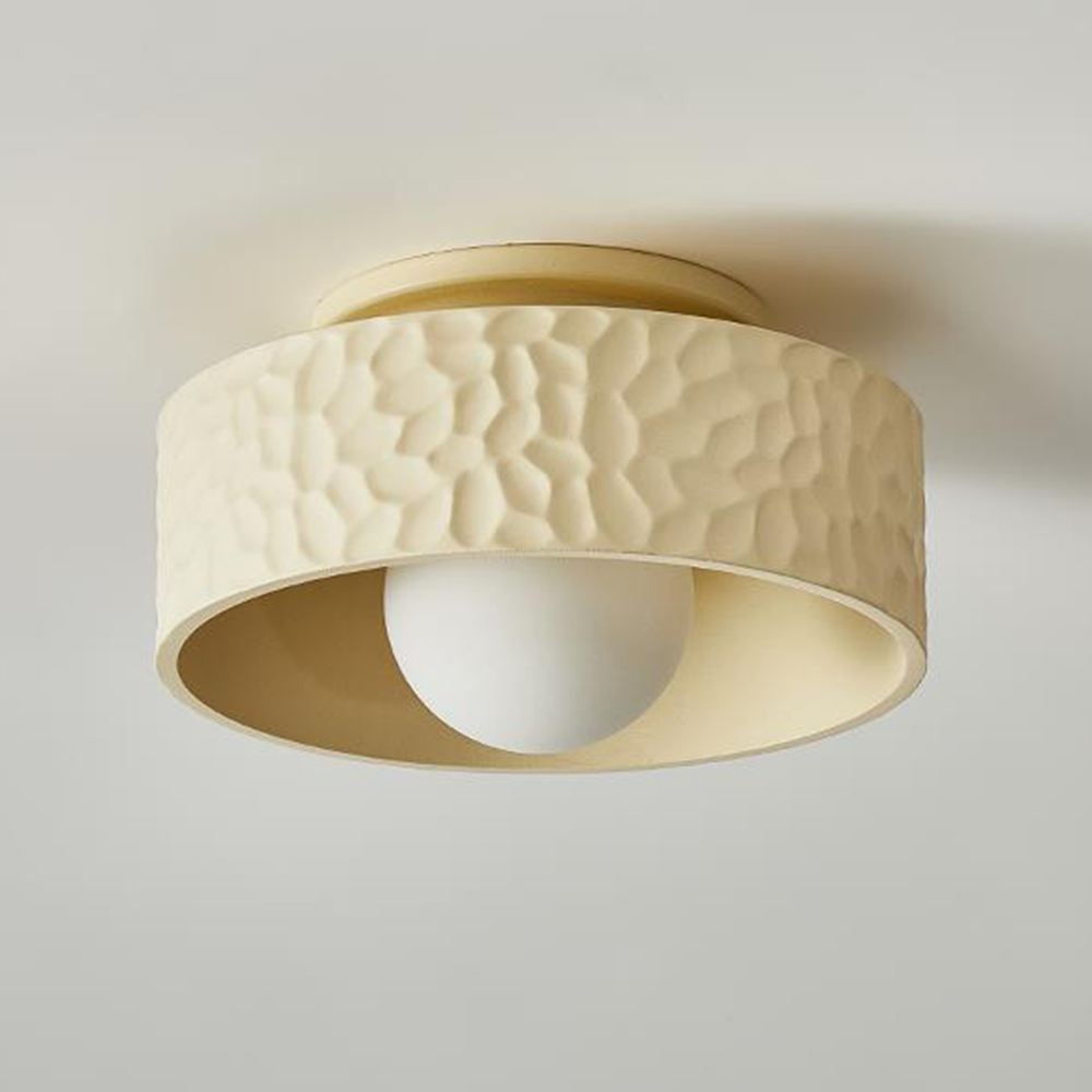 Wabi-sabi Ceiling Lamp - Round Style Fixture for Living Room